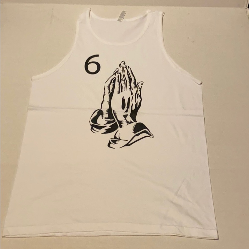 Praying hands men tank top Size Large god